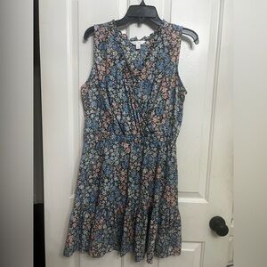 LC Lauren Conrad Floral Mini Dress - Blue and Pink